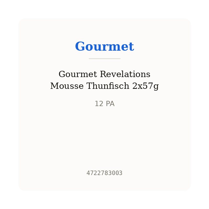 Gourmet Revelations Mousse Thunfisch 2x57g