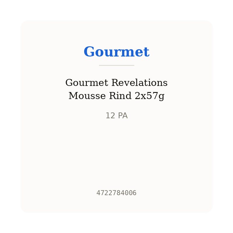 Gourmet Revelations Mousse Rind 2x57g
