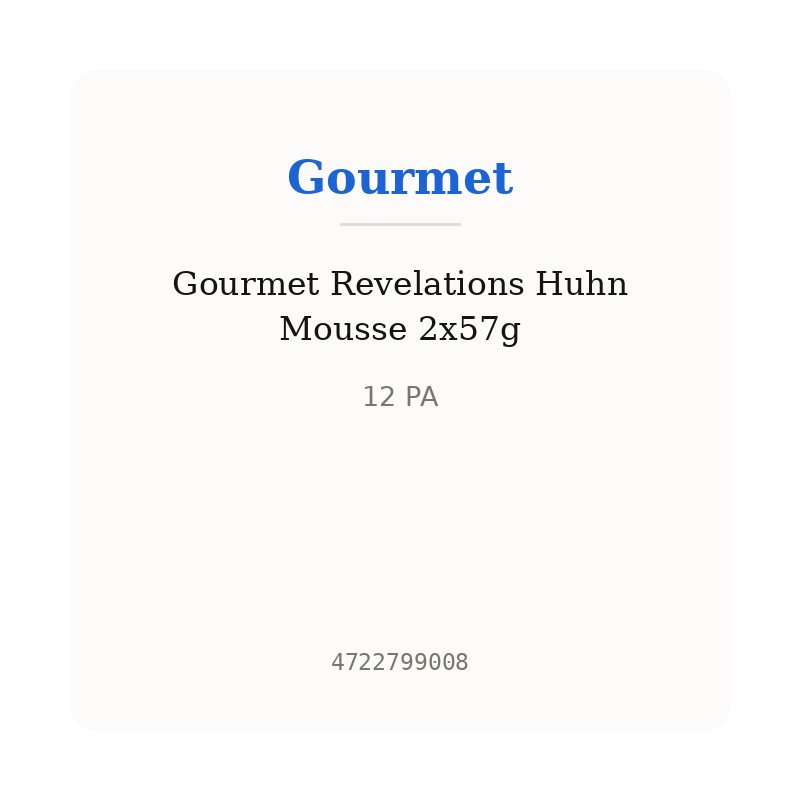 Gourmet Revelations Huhn Mousse 2x57g