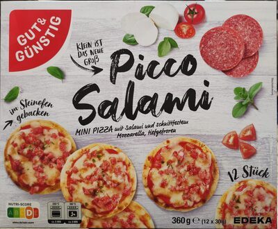 GUT&GÜNSTIG Mini Pizza Salami 12x30g