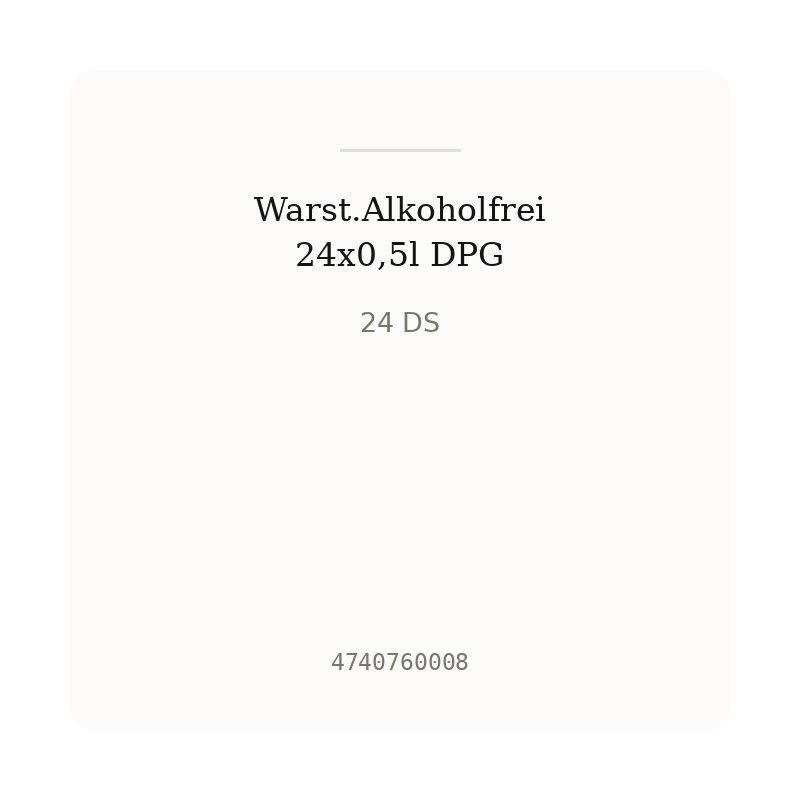 Warst.Alkoholfrei 24x0,5l DPG