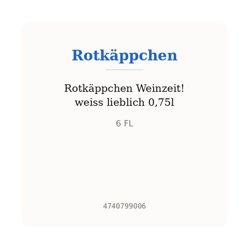 Rotkäppchen Weinzeit! weiss lieblich 0,75l