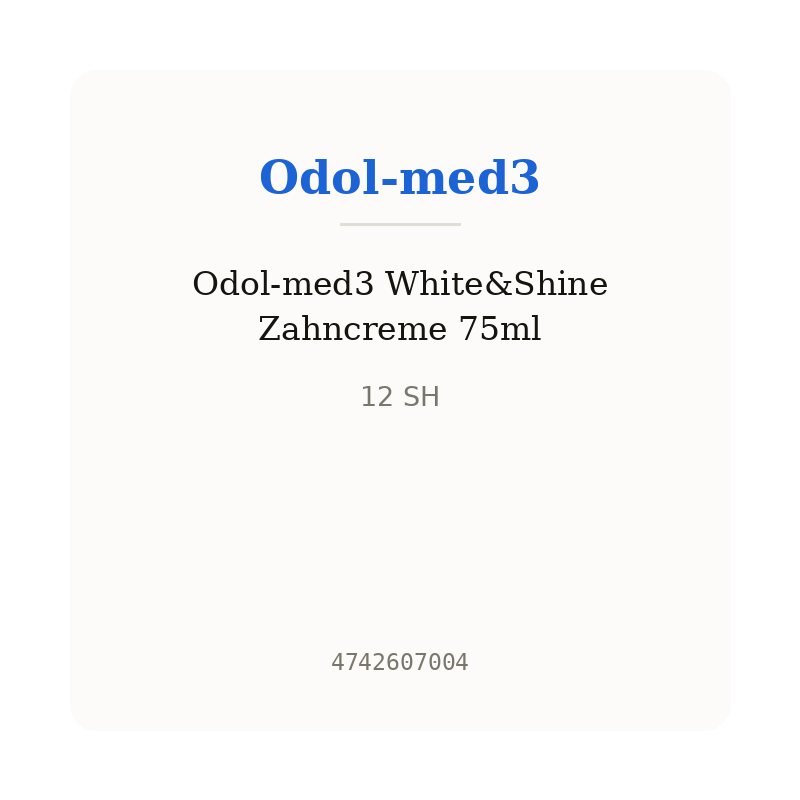 Odol-med3 White&Shine Zahncreme 75ml