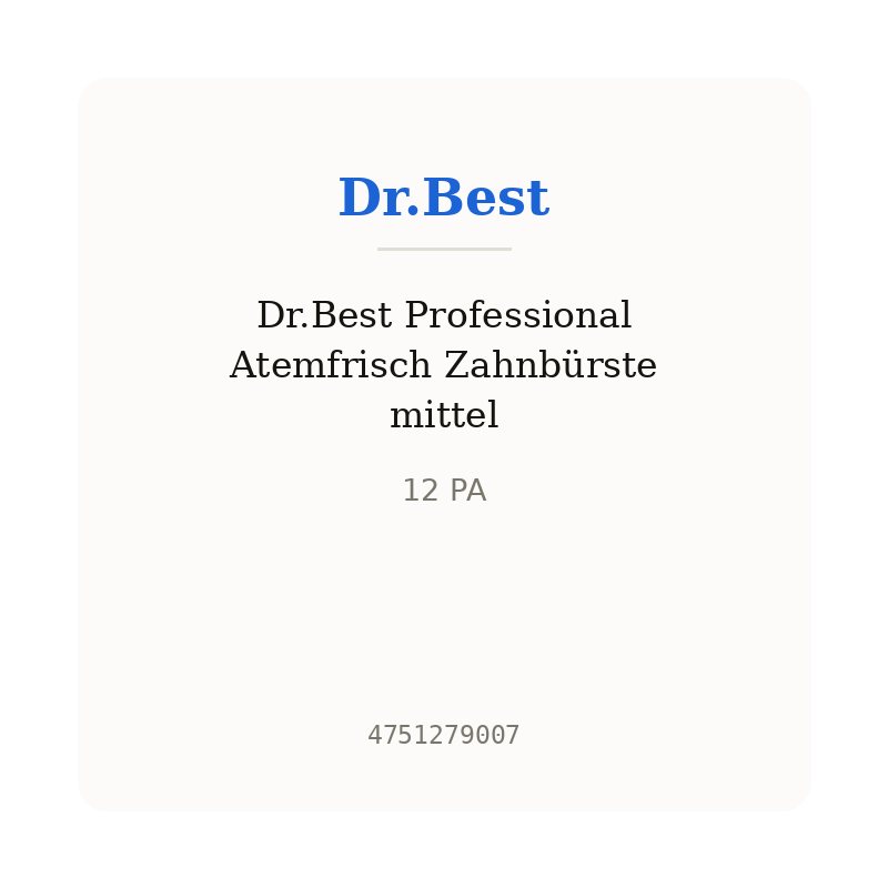 Dr.Best Professional Atemfrisch Zahnbürste mittel