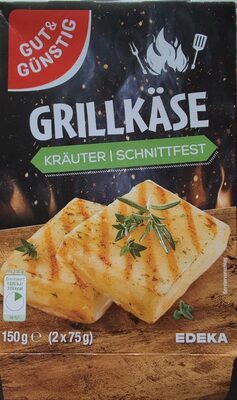 GUT&GÜNSTIG Grill-und Pfannenkäse Kräuter schnittfest 45% 2x75g