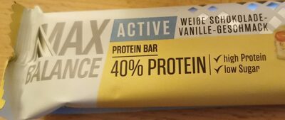 Max Balance Active Protein Bar Weiße Schokolade-Vanille 40% Protein 50g