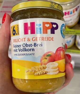 Bio Hipp Feiner Obst-Brei mit Vollkorn ab 6.Monat 190g
