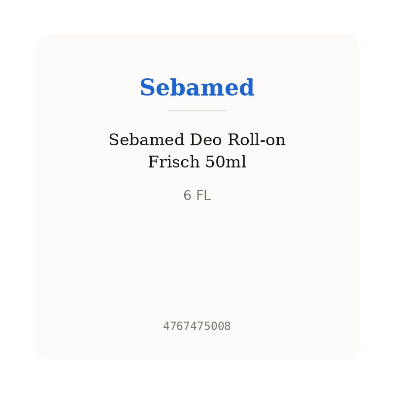 Sebamed Deo Roll-on Frisch 50ml