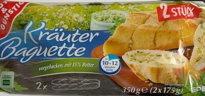 GUT&GÜNSTIG Kräuterbutterbaguette 2ST 350g