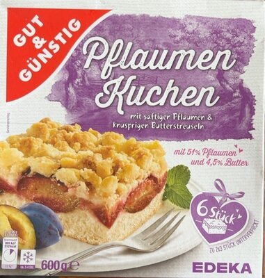 GUT&GÜNSTIG Pflaumenkuchen mit Butterstreuseln 600g