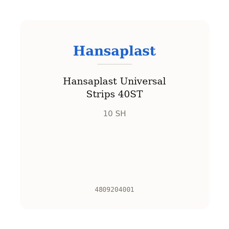 Hansaplast Universal Strips 40ST