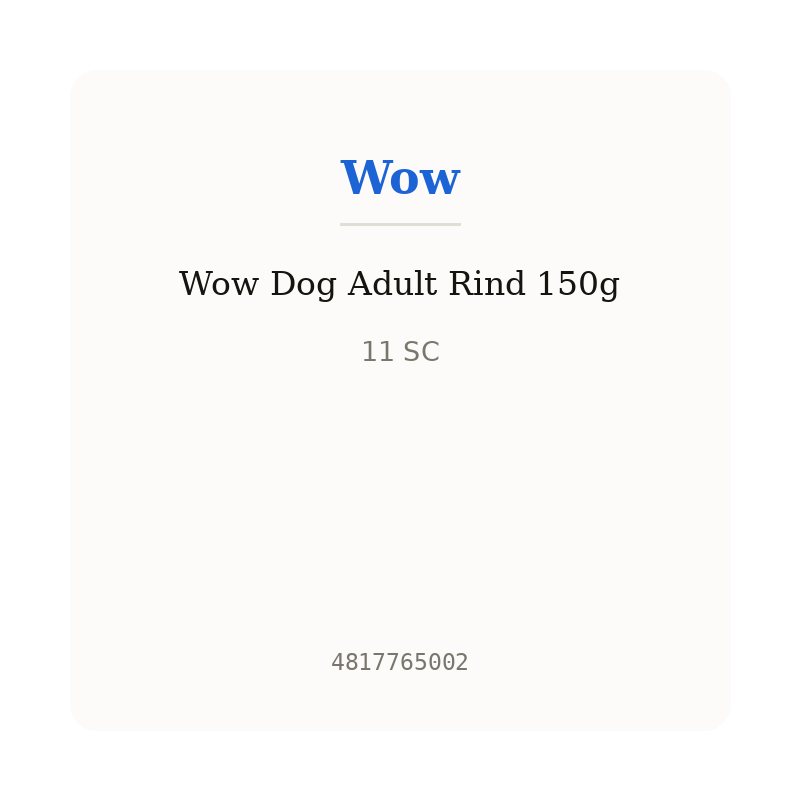 Wow Dog Adult Rind 150g