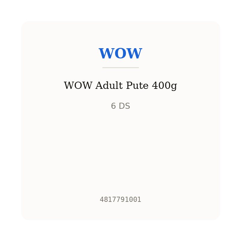 WOW Adult Pute 400g
