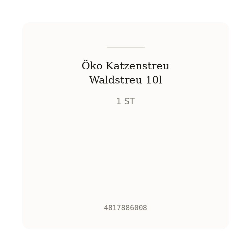 Öko Katzenstreu Waldstreu 10l