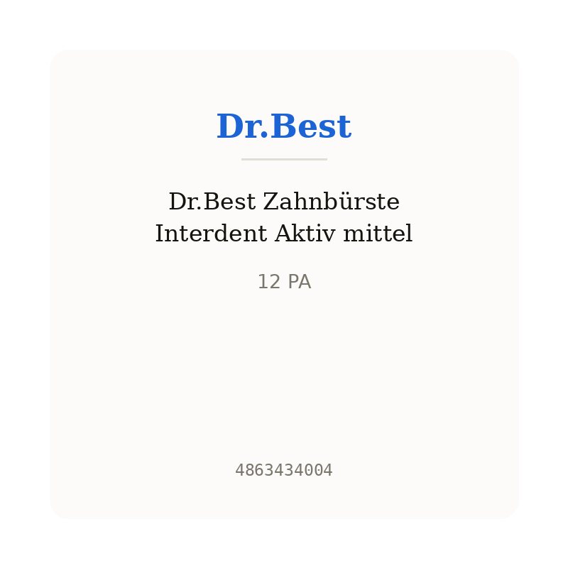 Dr.Best Zahnbürste Interdent Aktiv mittel