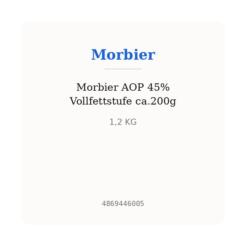 Morbier AOP 45% Vollfettstufe ca.200g