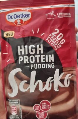 Dr.Oetker High Protein Pudding-Pulver Schoko für 300ml 58g