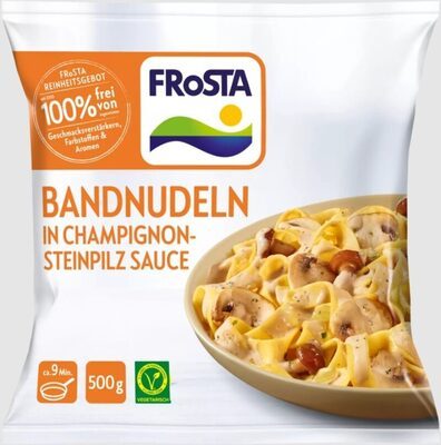 Frosta Bandnudeln Champignon-Steinpilz Sauce 500g