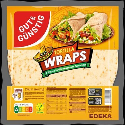 GUT&GÜNSTIG Tortilla Wraps Weizen 370g