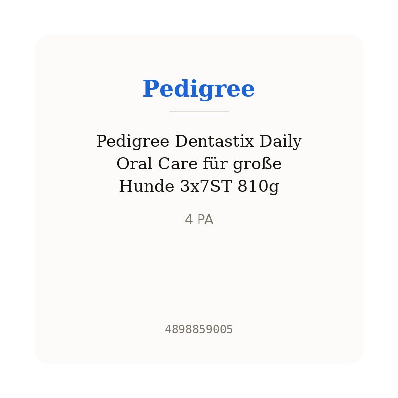 Pedigree Dentastix Daily Oral Care für große Hunde 3x7ST 810g