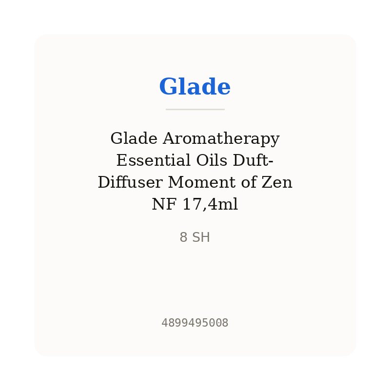 Glade Aromatherapy Essential Oils Duft-Diffuser Moment of Zen NF 17,4ml