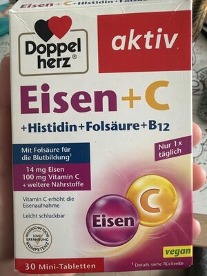 Doppelherz Eisen+C+Histidin+Folsäure 30Tabletten 11,8g