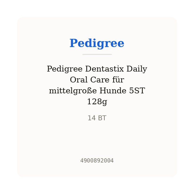 Pedigree Dentastix Daily Oral Care für mittelgroße Hunde 5ST 128g