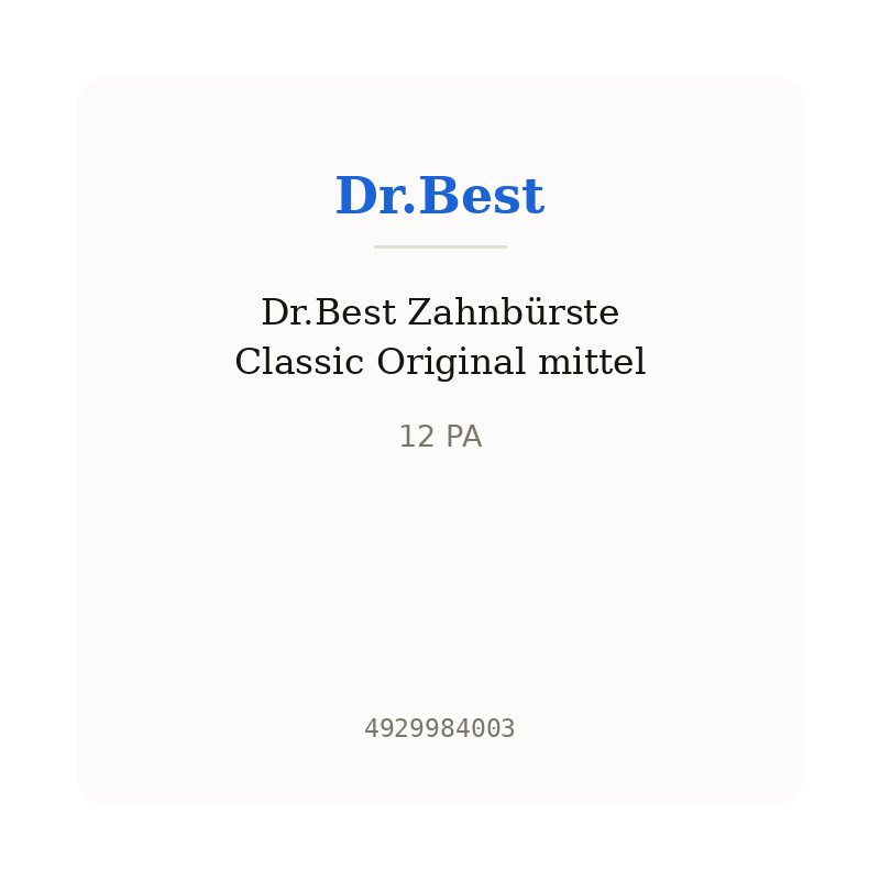 Dr.Best Zahnbürste Classic Original mittel