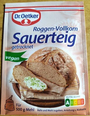 Dr.Oetker Roggen-Vollkorn Sauerteig getrocknet 15g