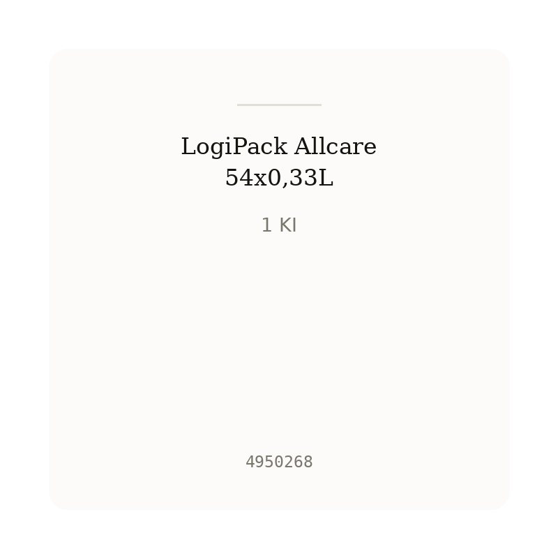 LogiPack Allcare 54x0,33L