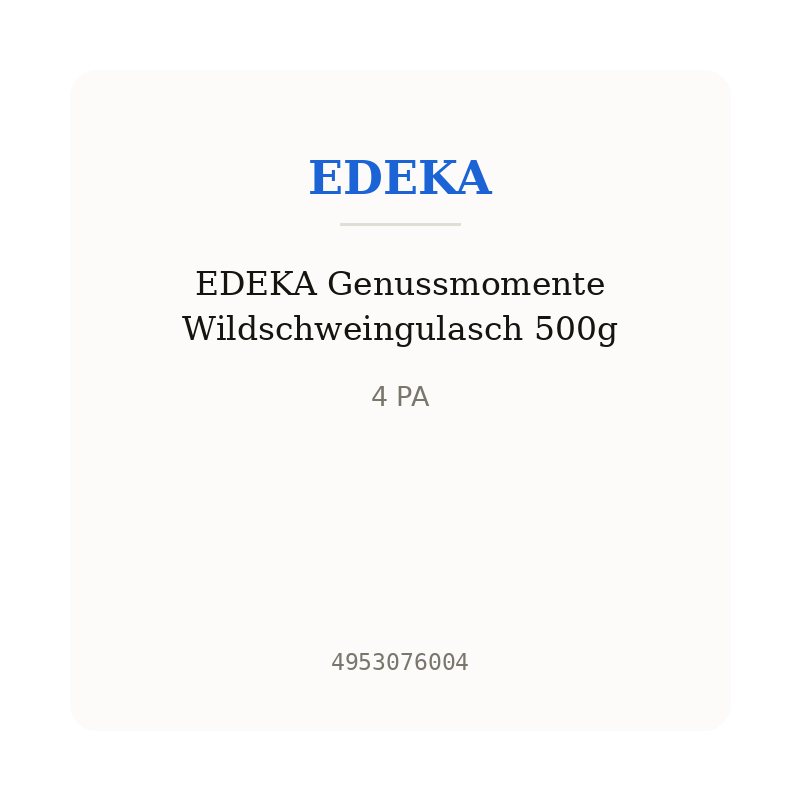 EDEKA Genussmomente Wildschweingulasch 500g