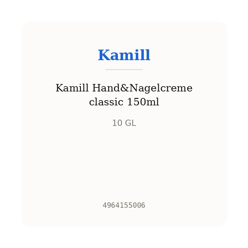 Kamill Hand&Nagelcreme classic 150ml