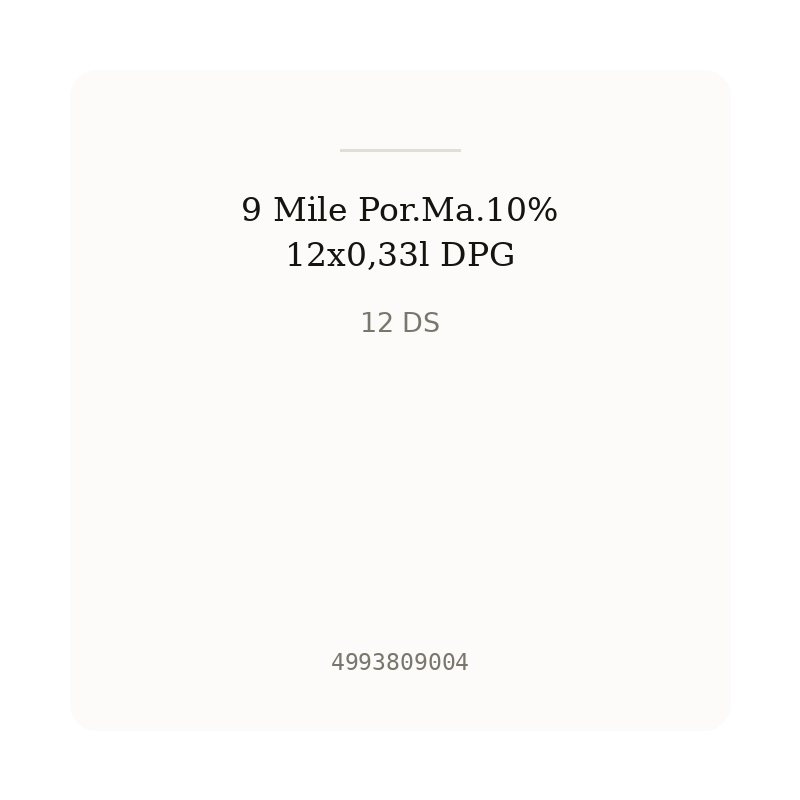 9 Mile Por.Ma.10% 12x0,33l DPG