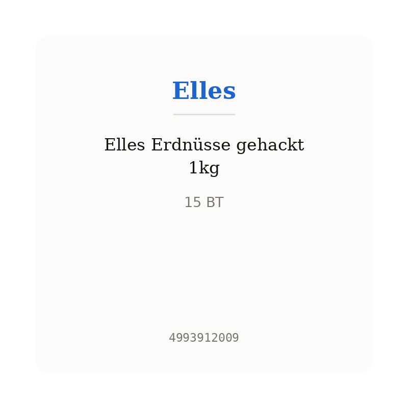 Elles Erdnüsse gehackt 1kg