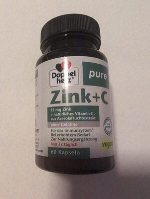 Doppelherz pure Zink+C 60 Kapseln 30g
