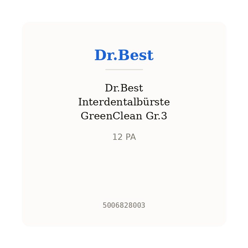 Dr.Best Interdentalbürste GreenClean Gr.3