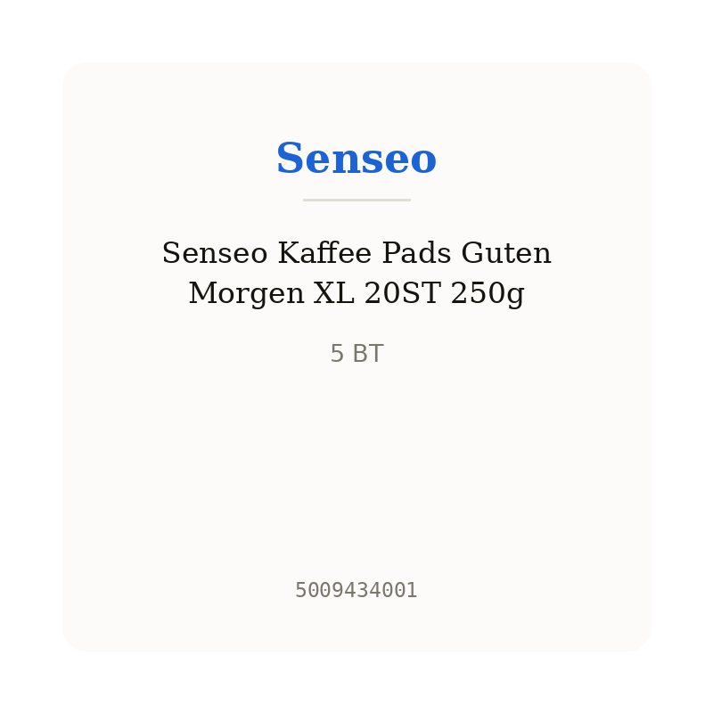 Senseo Kaffee Pads Guten Morgen XL 20ST 250g