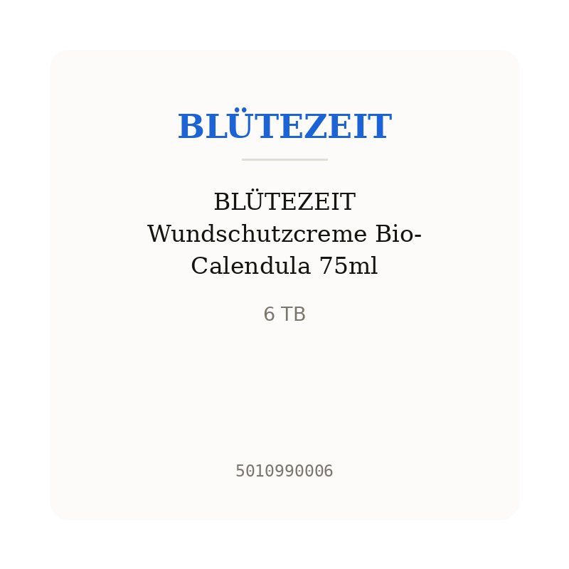 BLÜTEZEIT Wundschutzcreme Bio-Calendula 75ml
