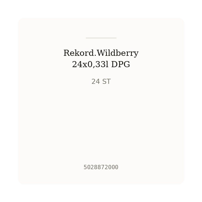 Rekord.Wildberry 24x0,33l DPG