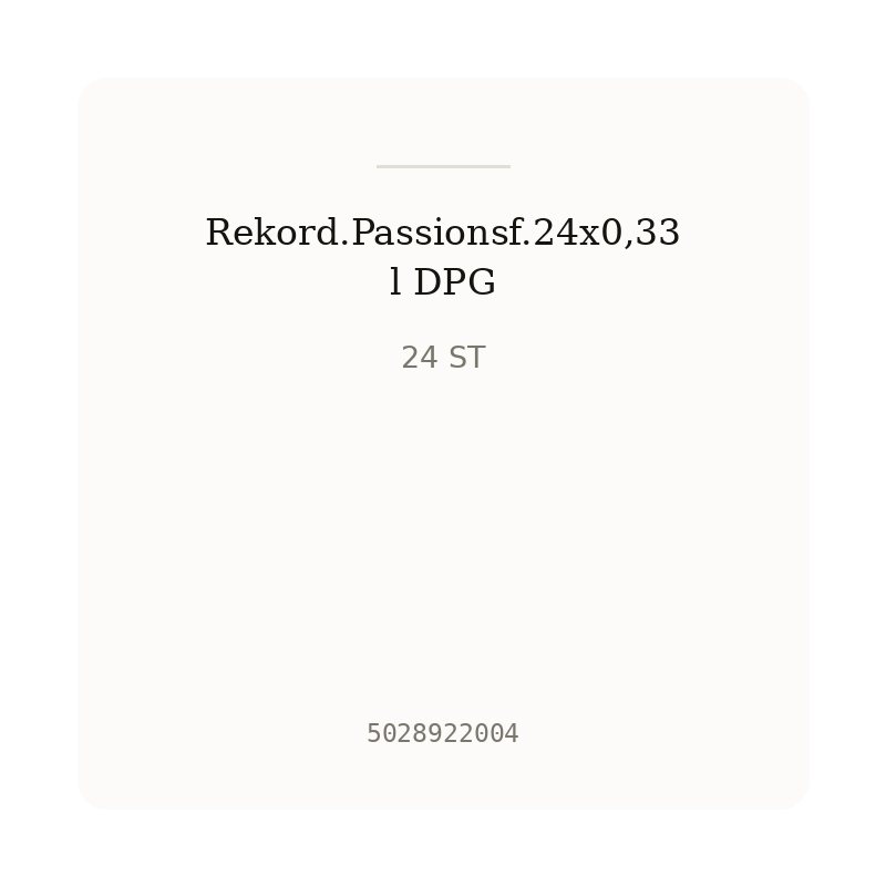 Rekord.Passionsf.24x0,33l DPG