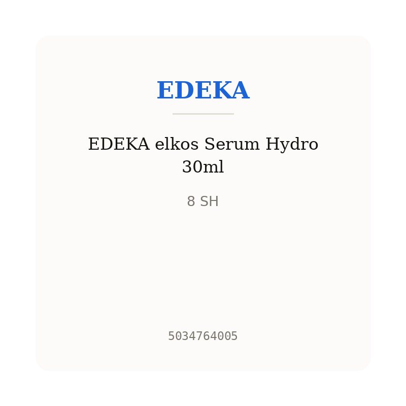 EDEKA elkos Serum Hydro 30ml
