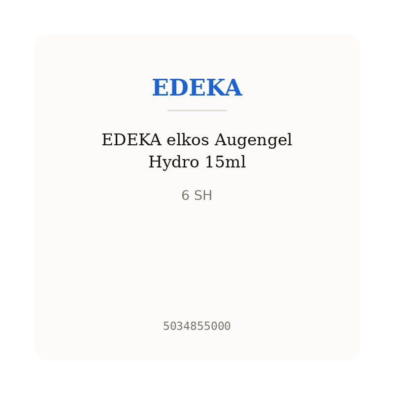 EDEKA elkos Augengel Hydro 15ml