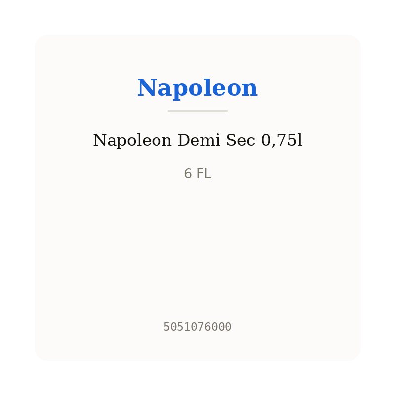 Napoleon Demi Sec 0,75l