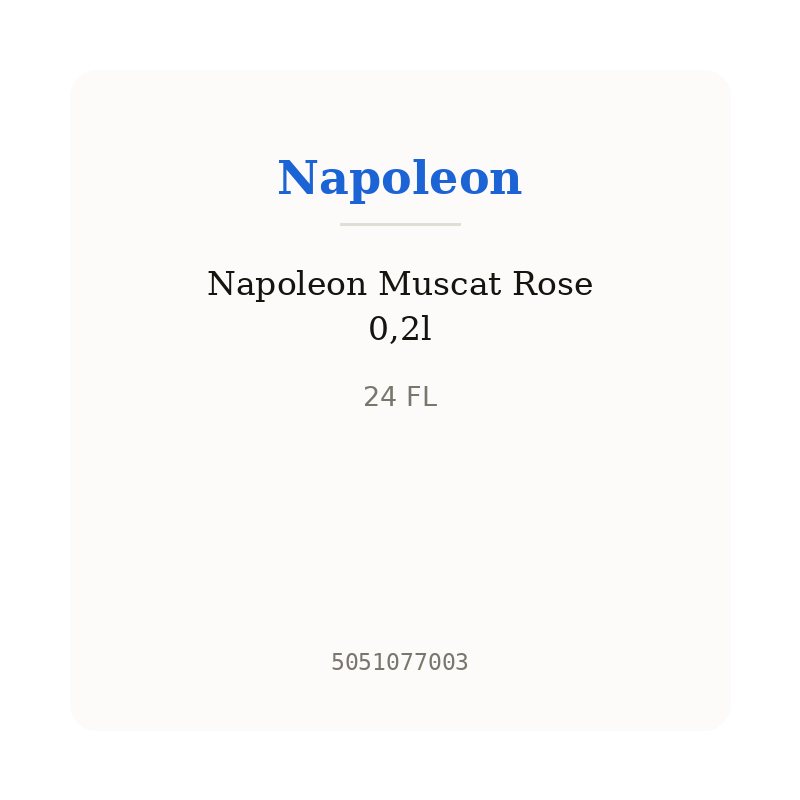Napoleon Muscat Rose 0,2l