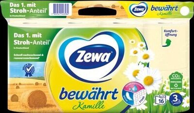 Zewa Bewährt Toilettenpapier kamille 3-lagig 8x150BL