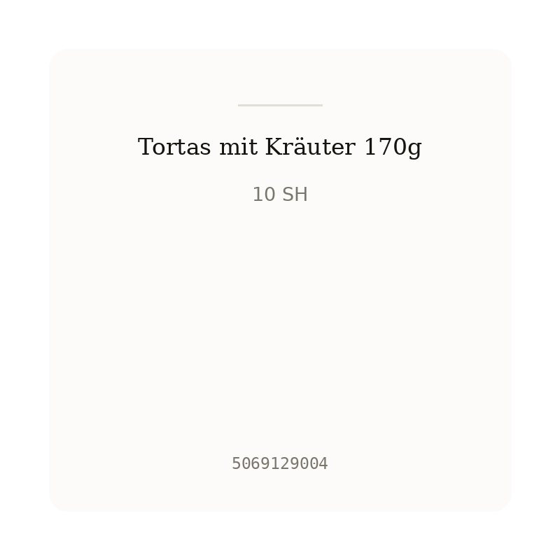Tortas mit Kräuter 170g