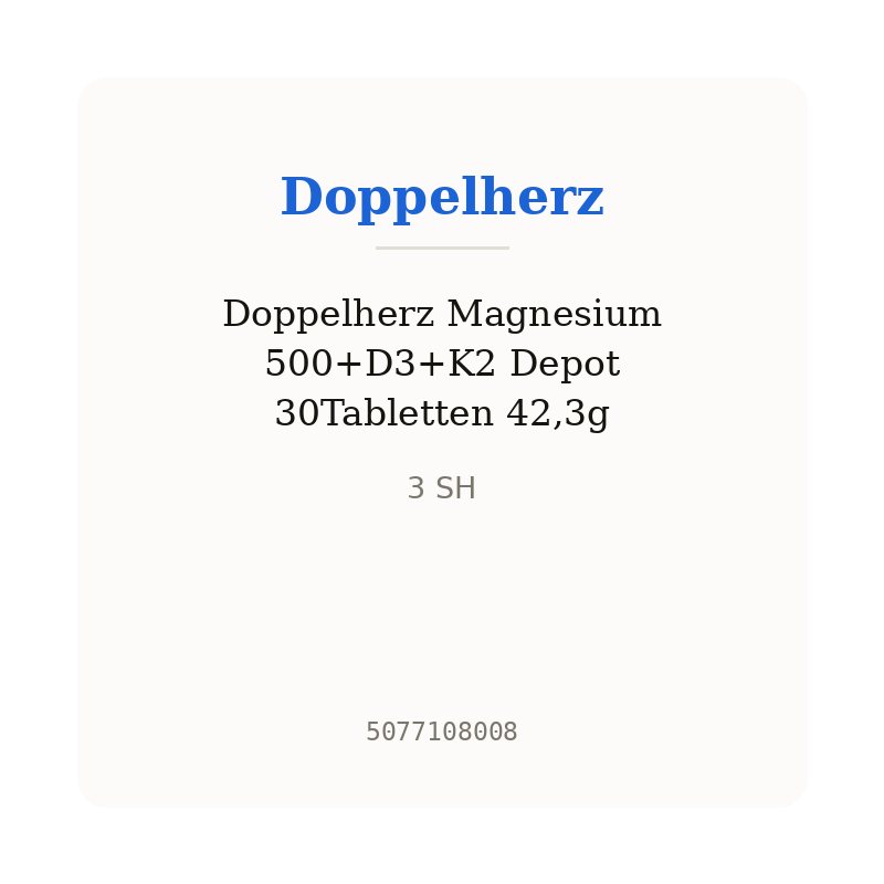 Doppelherz Magnesium 500+D3+K2 Depot 30Tabletten 42,3g