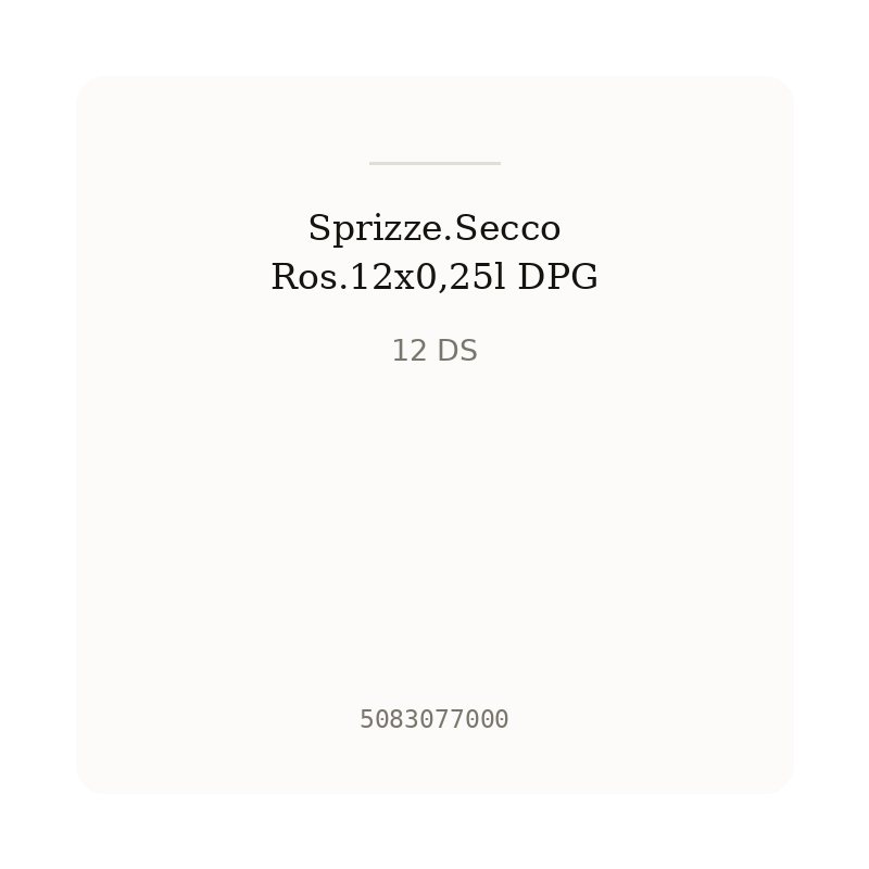Sprizze.Secco Ros.12x0,25l DPG