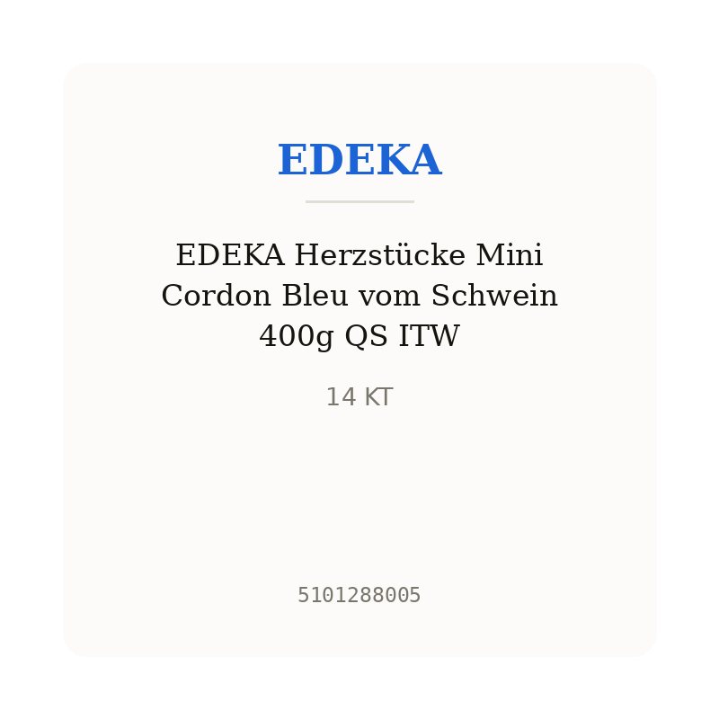EDEKA Herzstücke Mini Cordon Bleu vom Schwein 400g QS ITW