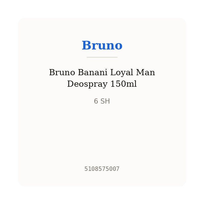 Bruno Banani Loyal Man Deospray 150ml